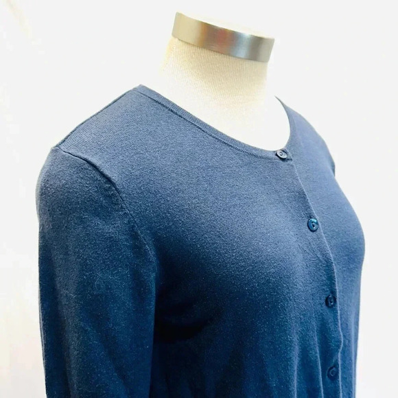 ABOUND Women 3/4 Sleeve Open Front Blue Cardigan Blue Sweater Size Extra Large - Picture 7 of 14